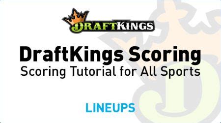 draftkings mlb symbols|DraftKings Scoring: Scoring Tutorial for All Sports on .
